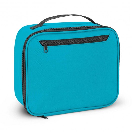 Printed Lunch Cooler Bags Light Blue